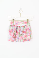 Watercolor Roses Tween Skirt - Pink