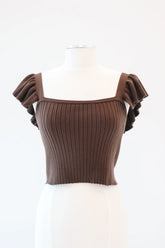 Hot Cocoa Please Top - Dark Brown