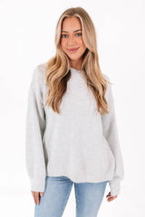 Take A Bow Sweater - Grey