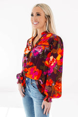 Fall Hues Top - Brown