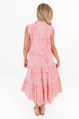 The Emery Button Up Top - Pink