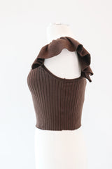 Hot Cocoa Please Top - Dark Brown