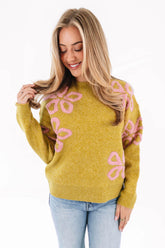 On The Top Sweater - Chartreuse
