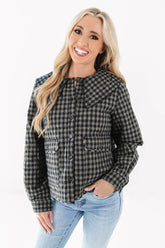 Charming Girl Jacket - Navy