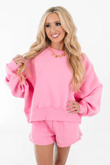 Cool And Casual Shorts - Hot Pink