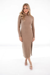 Z Supply Ophelia Mock Neck Dress - Chai