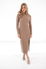 Z Supply Ophelia Mock Neck Dress - Chai