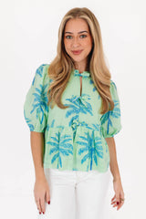 The Isla Tie Top - Green