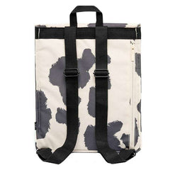 Lefrik Handy Mini Printed Cow Backpack - Cream/Grey