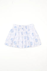 Popping Bubbles Tween Skirt - White/Blue