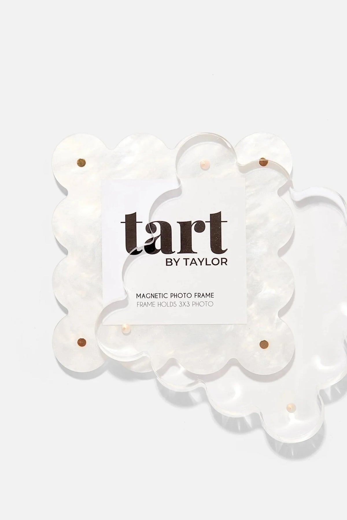 Acrylic Mini Picture Frame - Pearl White
