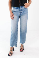 Pistola Cassie Super High Rise Straight Crop Jeans - Era