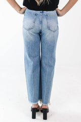 Pistola Cassie Super High Rise Straight Crop Jeans - Era