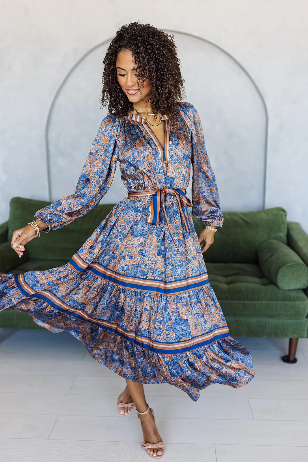 Let’s Go Already Midi Dress - Navy