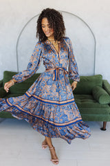 Let’s Go Already Midi Dress - Navy