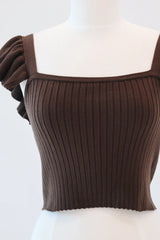 Hot Cocoa Please Top - Dark Brown