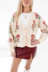 Read The Room Cardigan - Cream