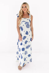 Sea Star Midi Dress - Cream