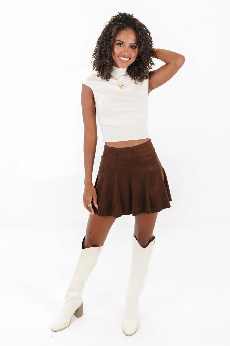 Sleek Lines Top - White