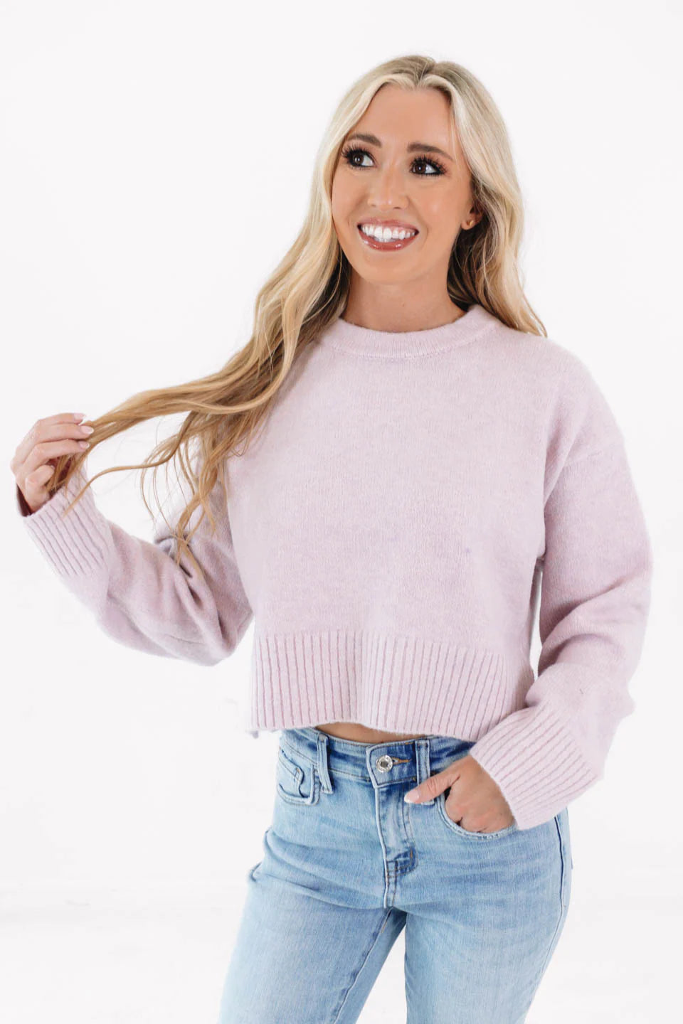 Truth Telling Sweater - Pink