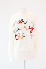 The Merry Everything Sweater - Cream