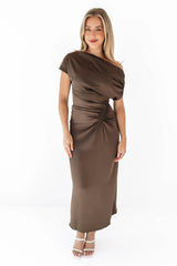 I’ll Have Hot Cocoa Midi Dress - Brown