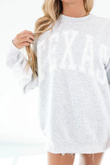 Varsity Texas Sweatshirt - Ash Grey