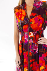Sipping On Sangria Midi Dress - Brown