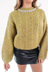 Nice To Meet You Sweater - Green
