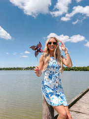 Sunset Sail Dress - Blue