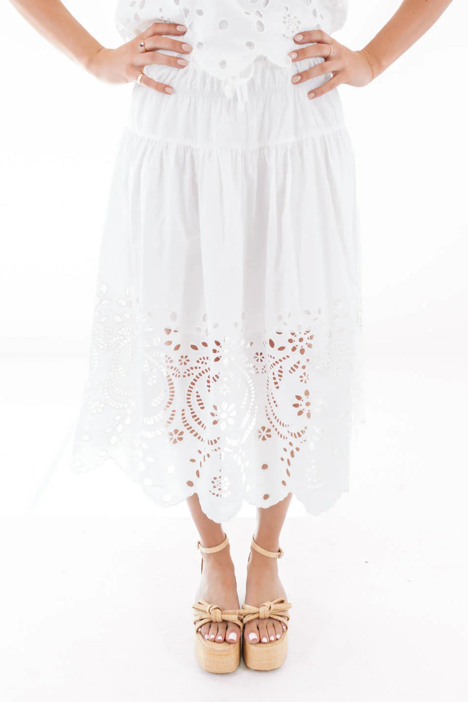 Expensive Taste Midi Skirt - White
