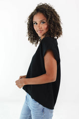 Take Me Serious Sweater Vest - Black