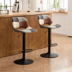 YOUNIKE Bar Stools Patchwork Counter Height Stools