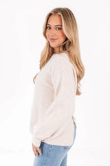 Take A Bow Sweater - Oatmeal