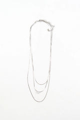Layered Up Necklace - Silver
