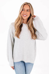 Take A Bow Sweater - Grey