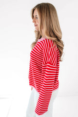 Be Mine Sweater - Red/Pink