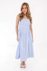 Engagement Season Midi Dress - Periwinkle