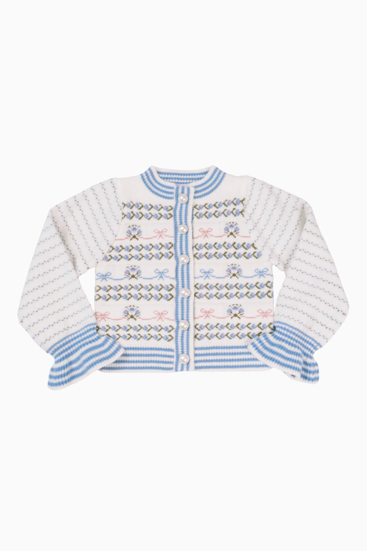 The Aria Tween Sweater - White