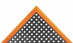 Notrax 549S4124OB - Drainage Mat Blck wOrngBrdr 3ft4 x10ft4