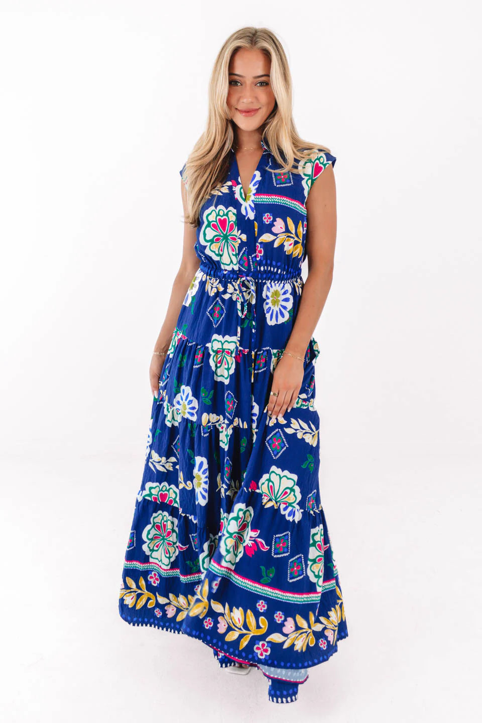 Don't Rush Maxi Dress - Navy