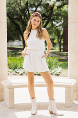 Winner Winner Romper - White