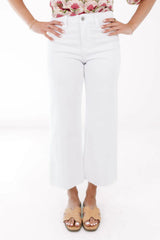 Olivia Wide Leg Jeans - Optic White