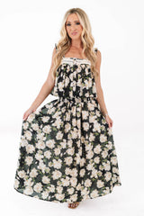 Wildflower Fields Top - Black