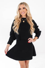 Let's Stay In Skirt - Black
