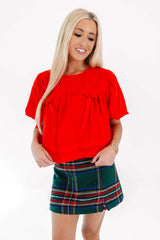 Joy To The World Top - Red