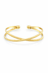 Twist Shine Cuff - Gold