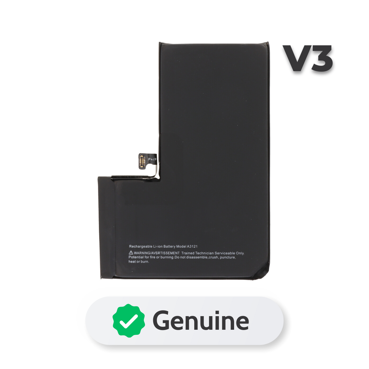 Venta de batería SIN MENSAJE V3 para iPhone 15 Pro Max en Guatemala, reconocida como genuina automáticamente.