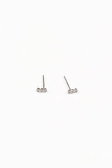 Triple Threat Studs - Silver