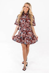 Who She Is Dress - Burgundy